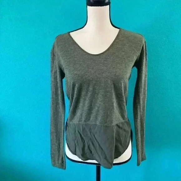 Zara green long sleeve shirt in size small - Picture 1 of 4